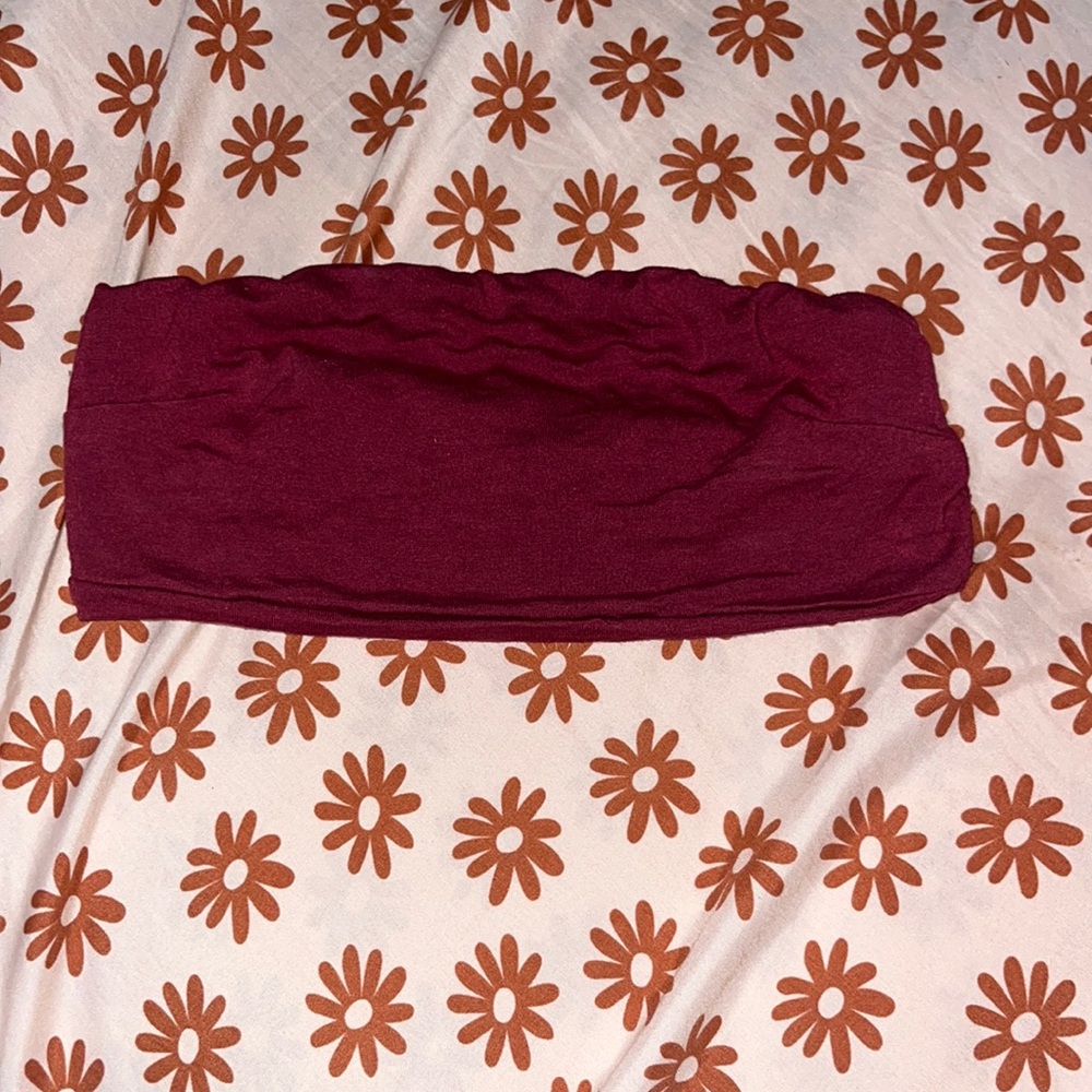 Fashion Nova Bandeu Crop Top